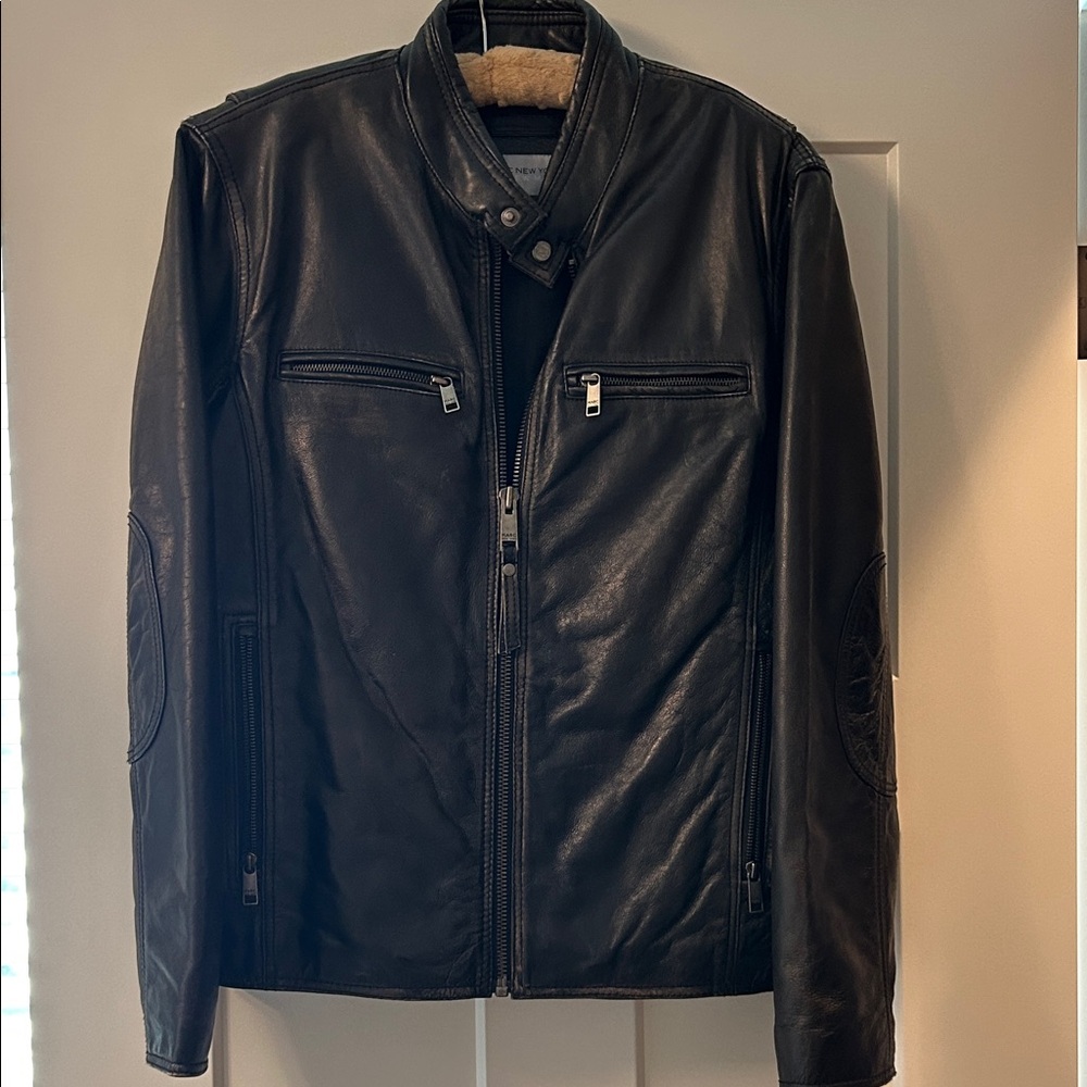 Marc New York Men's Black Leather Jacket.  Never worn.